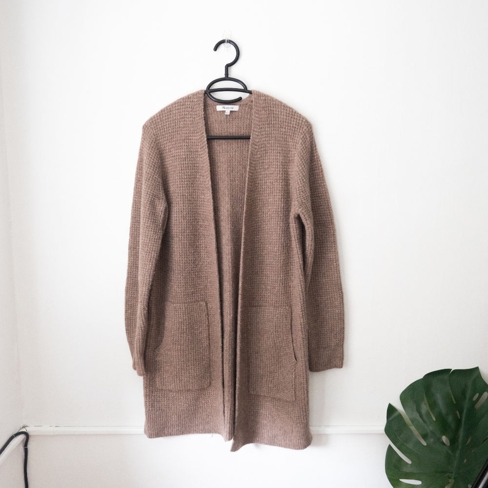 Madewell Waffle Cardigan Sweater